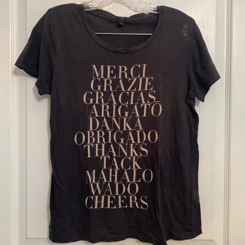 J. Crew “Thank You” T-Shirt